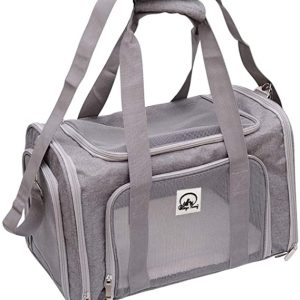 Fido N Feline Airline-Approved Soft Pet Carrier, 20" (Grey)